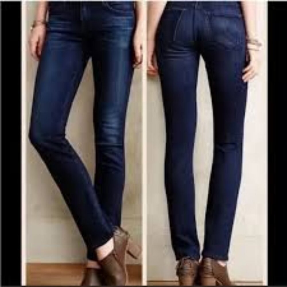 AG ADRIANO GOLDSCHMIED The Stevie Slim Straight Jeans - Size 26 R
